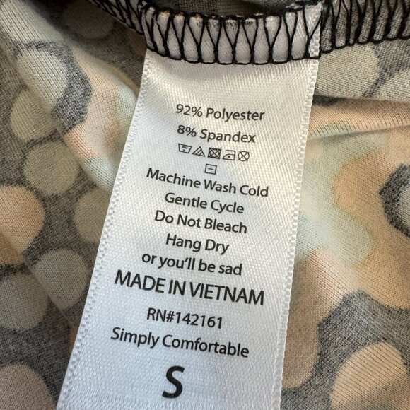 LuLaRoe Carly Swing Dress Retro Floral Orange Turquoise NEW Size S - Picture 6 of 16